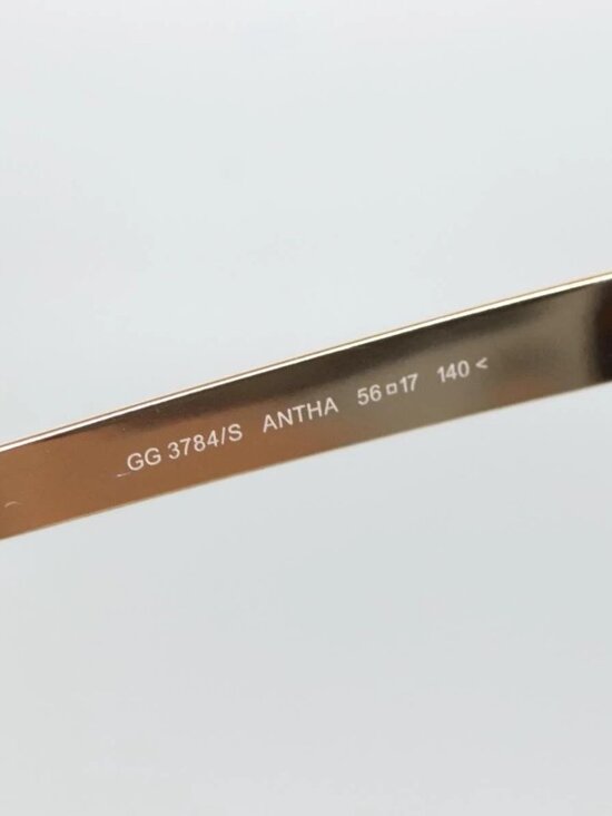 GUCCI Sunglasses metal Brown Auth BA3302 main image 2